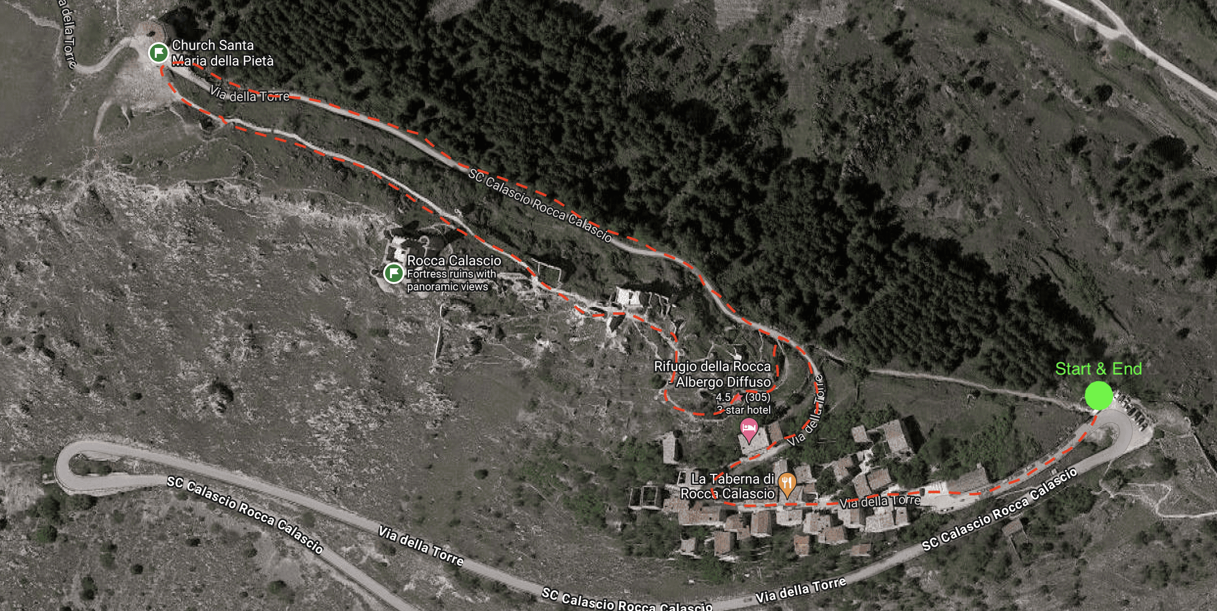 Rocca-Calascio-Hiking-Route